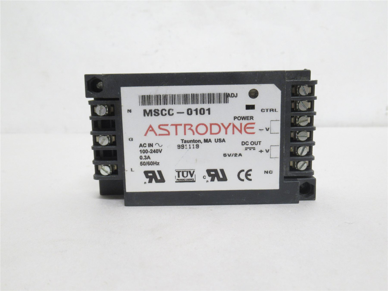 Astrodyne MSCC-0101; Power Supply; 100-240VAC In; 5VDC Out