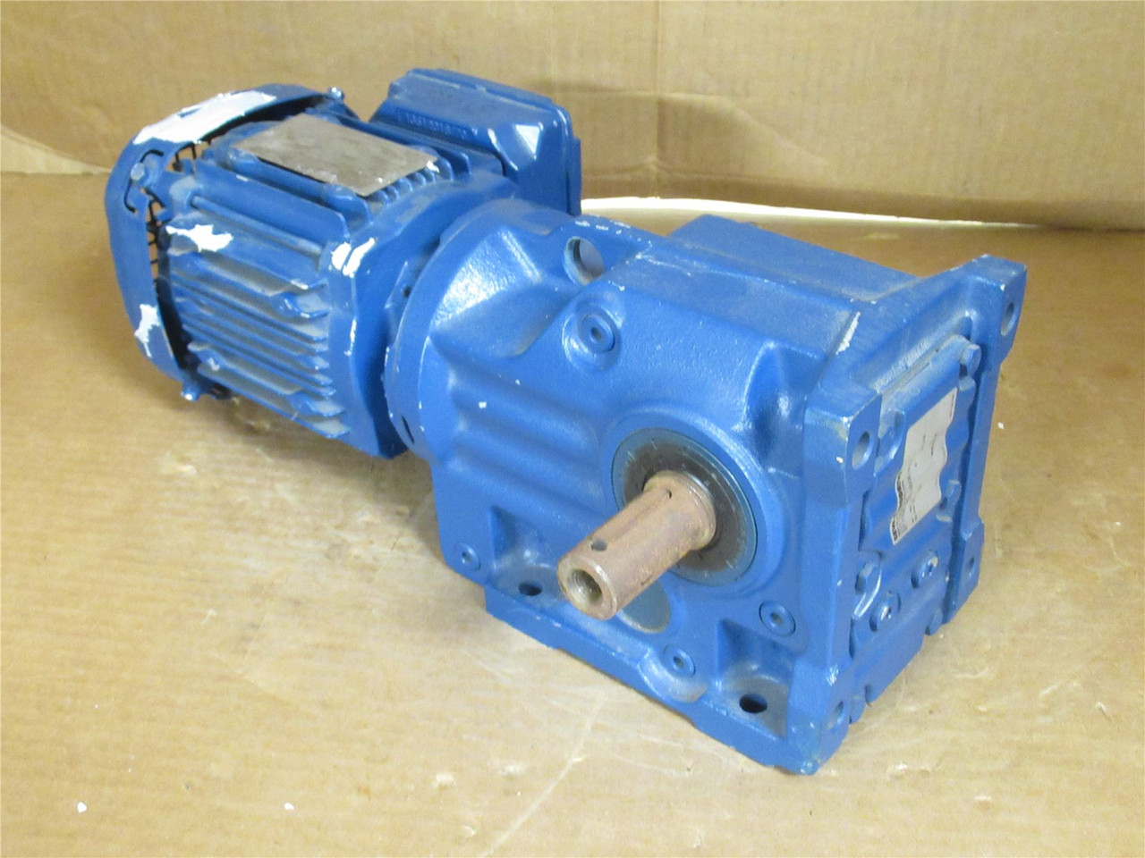 SEW K37DRS71S4; AC Gear Motor; 106.38:1 Ratio; 230/460V; 3PH