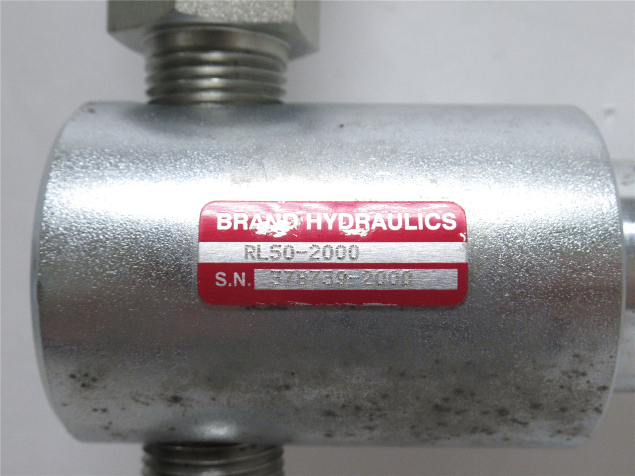 Brand RL50-2000-Assy; In-Line Hydraulic Valve; 1/2NPT