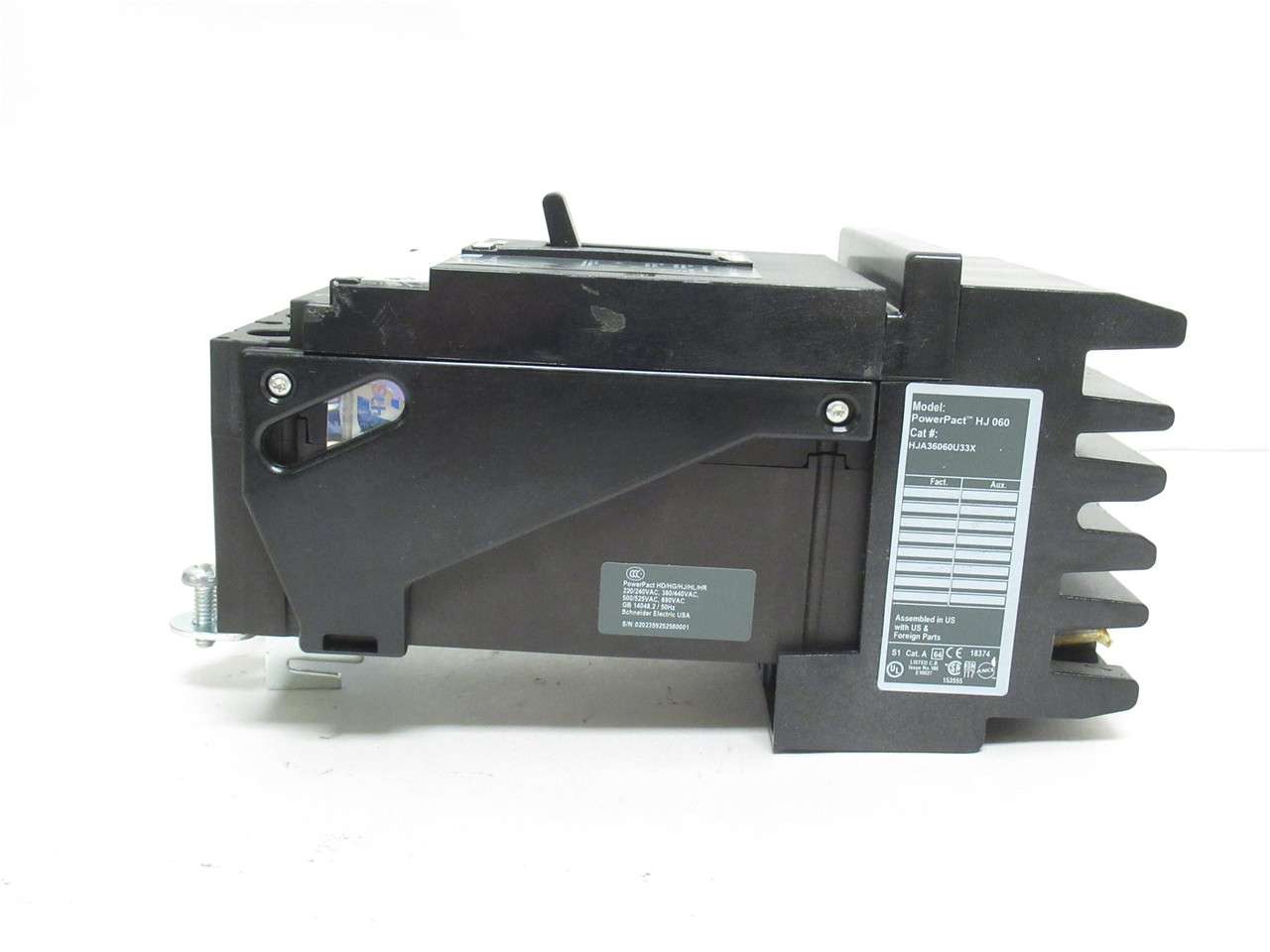 Square D HJA36060U33X; Circuit Breaker; 60A; 3P; 600VAC