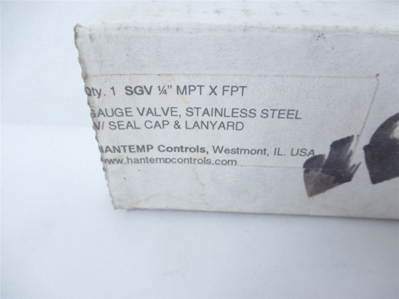 Hantemp Controls SVG 1/4"MPT X FPT;  Valve for GAUGE 1/4" SS