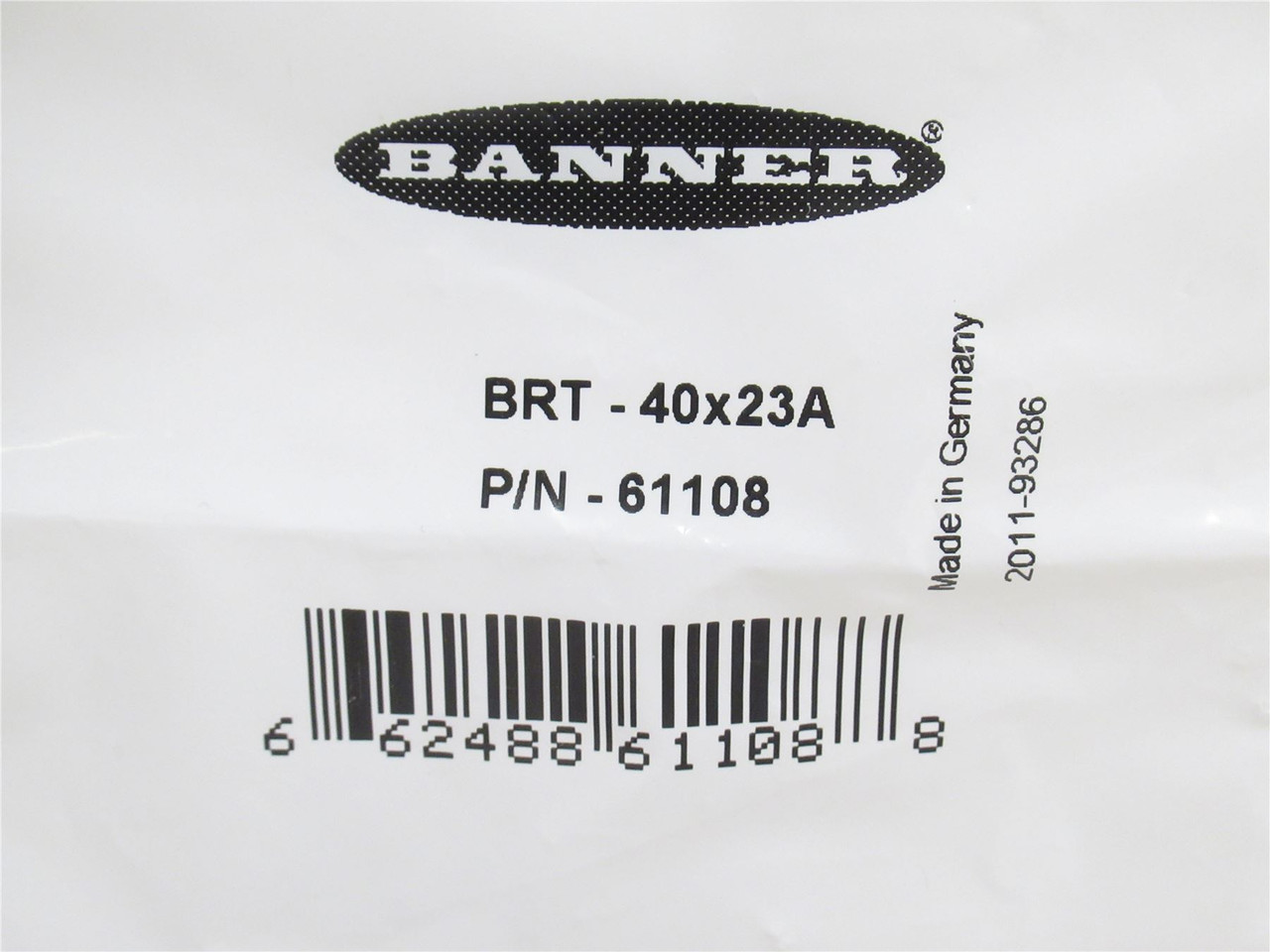 Banner 61108; Retroreflective Target 40mm x 23mm; Rectangular