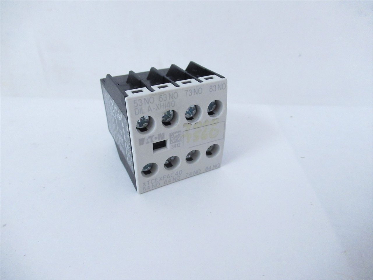 Eaton XTCEXFAC40; Auxiliary Contacts; 4NO; 16A; Front Mount