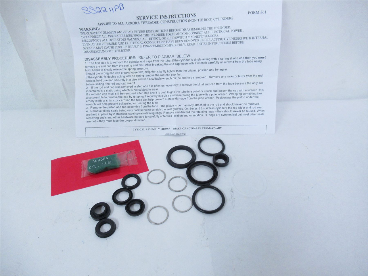 Aurora Air Products S1.13; Seal Kit