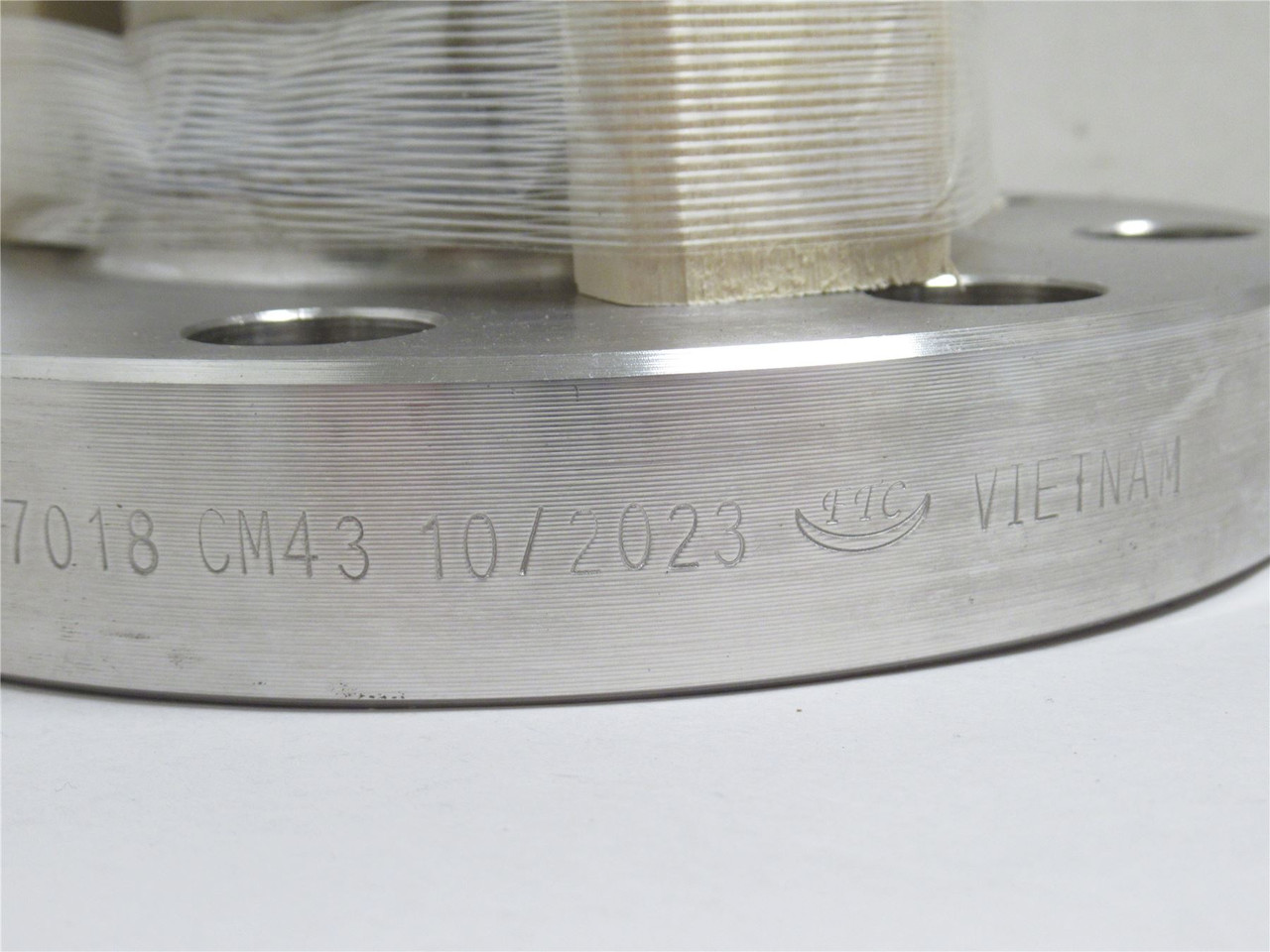 Hosemaster PF040; Flanged Flex Pipe SS-304; 12" Long; Size 3"