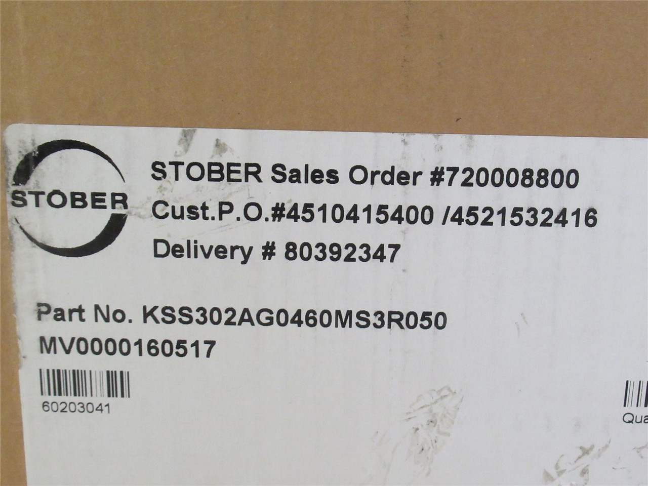 Stober KSS302AG0460MS3R050; Gearbox; 46:1 Ratio; RA; 1.89HP