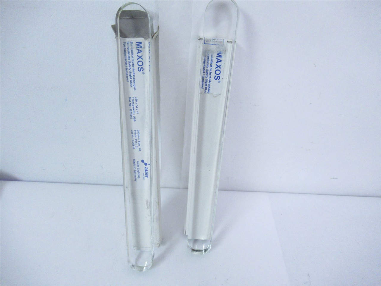 Maxos 320x34x17 Sz 8; Lot-2 Borosilicate Safety Sight Glass