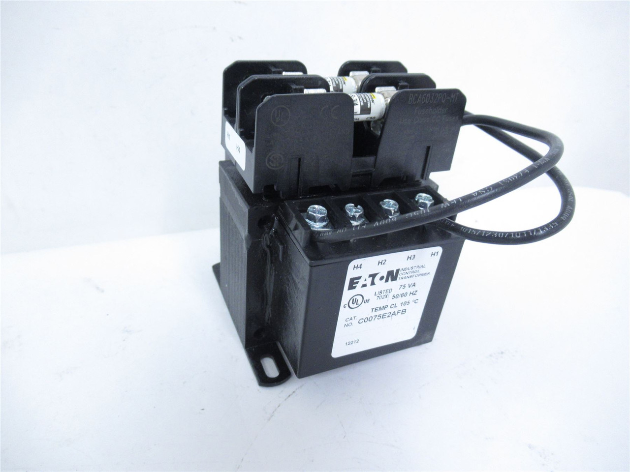 Eaton C0075E2AFB; Transformer 75VA Pri-230/460V; 2nd-120V