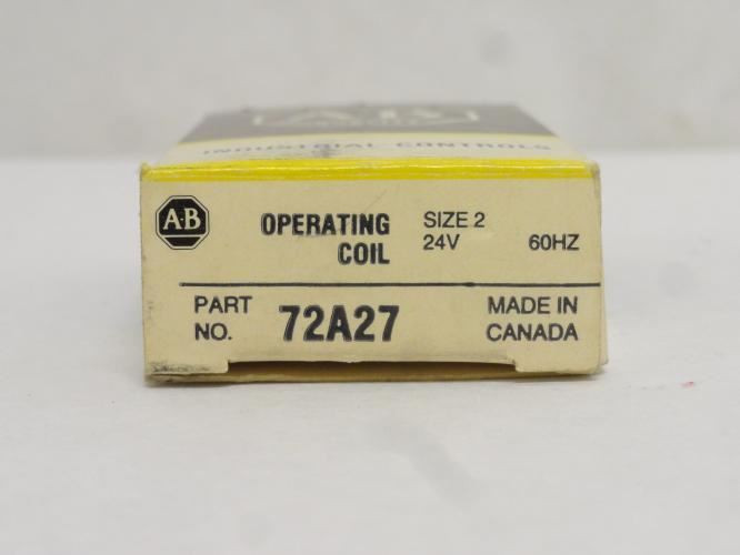 Allen-Bradley 72A27; Contactor Coil: 24VAC; Size: 2