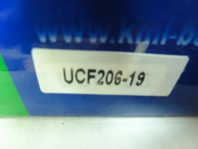 KML UCF206-19; Ball Bearing Unit; 4-Bolt; 1.1875" Bore