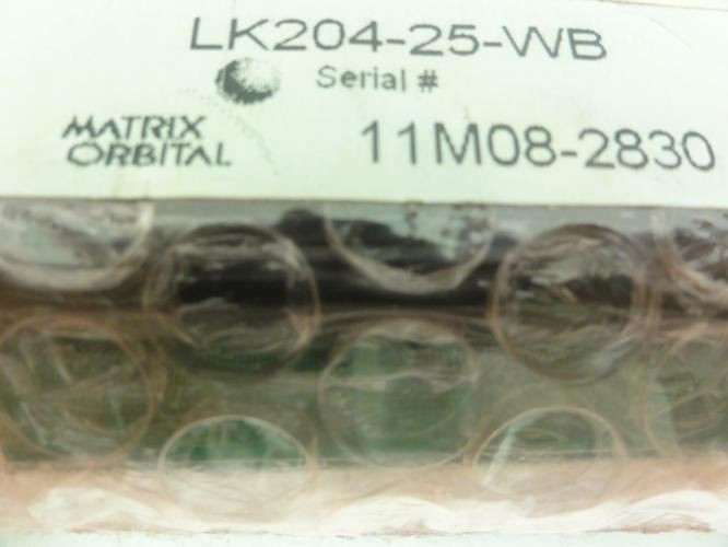 Matrix Orbital LK204-25-WB; LCD Display Module; 4.75V~5.25V