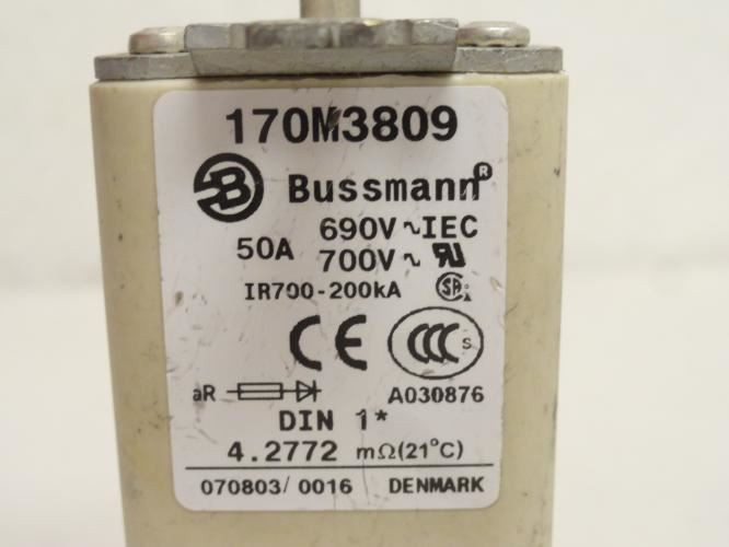 Bussmann 170M3809; Semiconductor Fuse 50A; 700V; 200kA