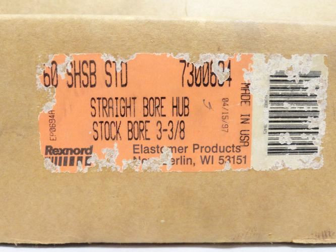 Rexnord 60 SHSB STD; Tire Coupling Hub 730094 3-3/8" ID; 6.5" OD