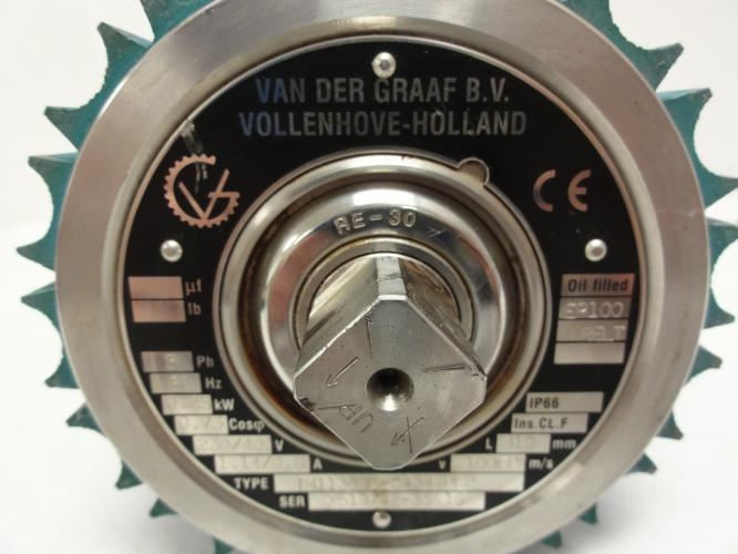 Van Der Graaf TM113B25-0434-PL2; Drum Motor 230/400V; 109FPM