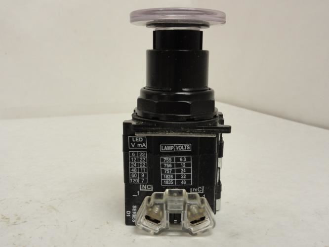 Cutler-Hammer E34YED19-5; Push/Pull Switch; Clear; 250V; 2-NC