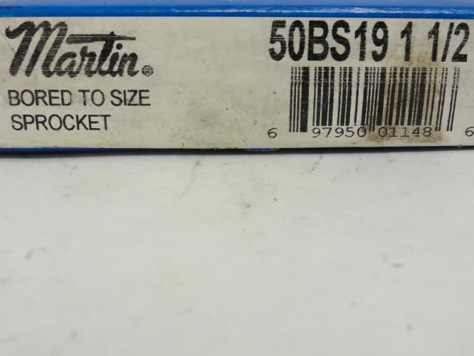 Martin 50BS19-1-1/2; Sprocket # 50; 19Teeth; 1-1/2"ID