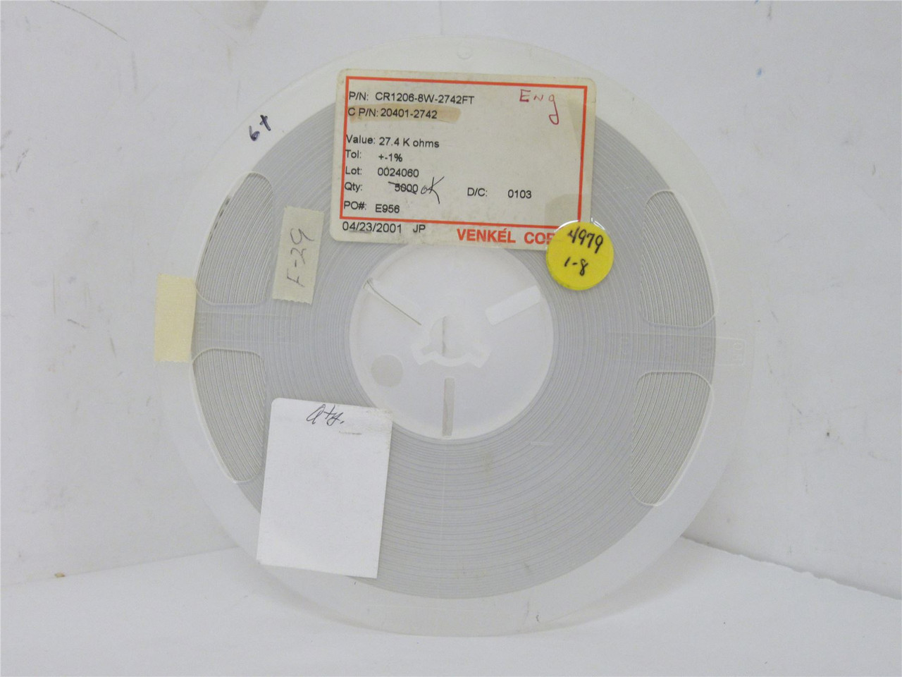Venkel CR1206-8W-2742FT; Lot-4800 SMD Resistors 27.4Kohm