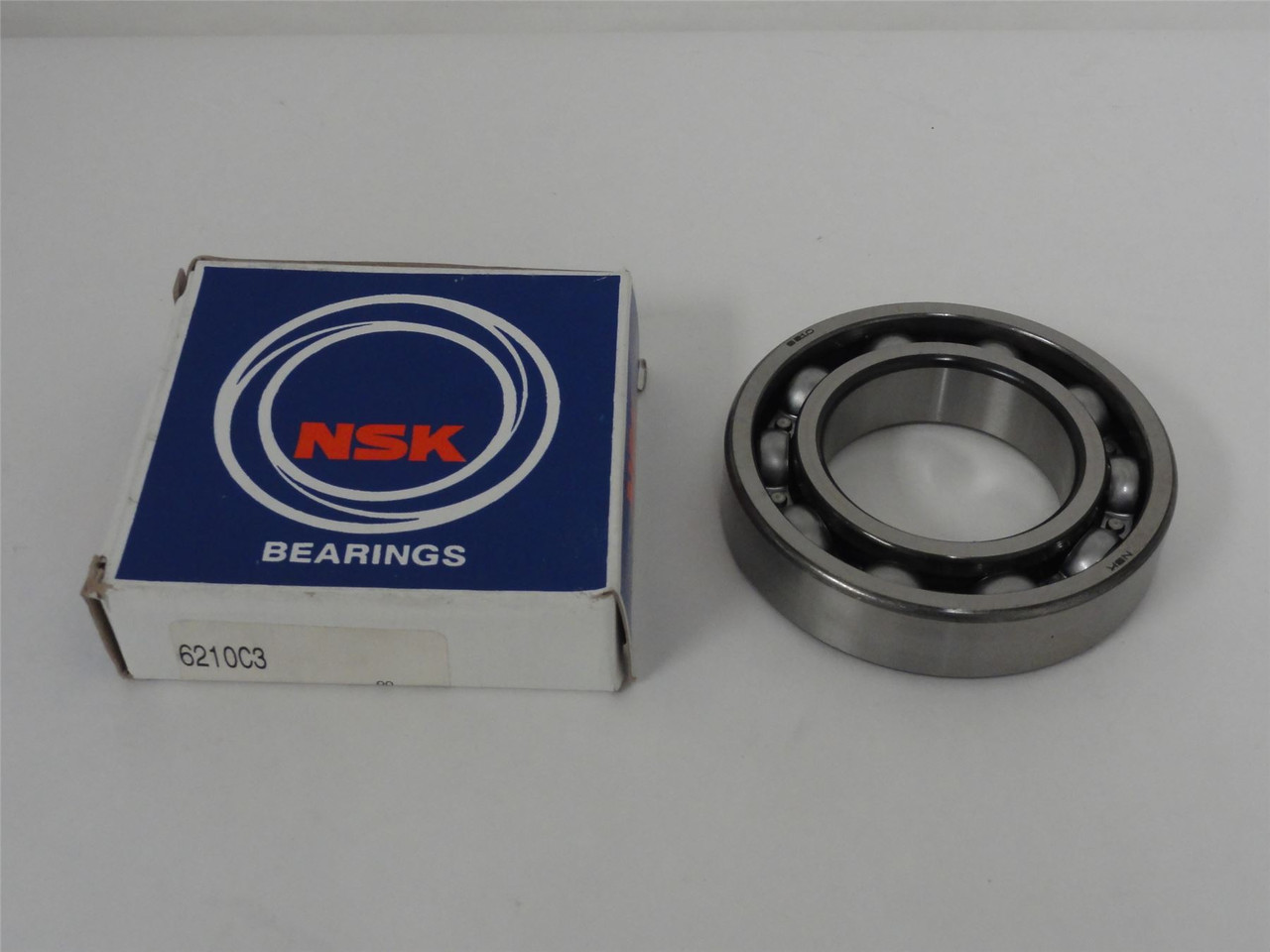 NSK 6210C3; Ball Bearing; 50mm ID; 90mm OD; 20mm Width