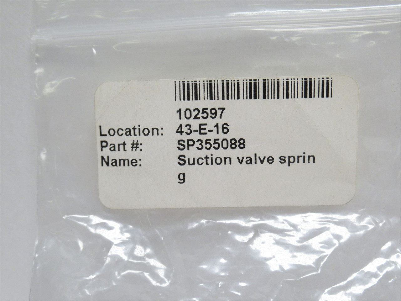 Videojet SP355088; Lot-4 Suction Valve Springs; 7/8"; SS