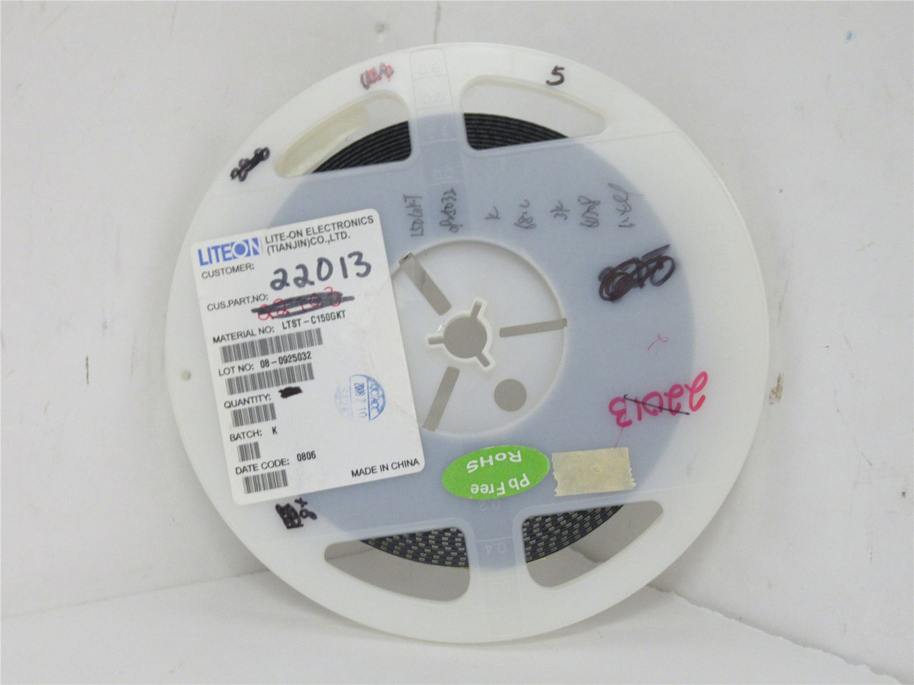 Lite-On LTST-C150GKT; Lot-2000 Green LED 2-Pin Chip