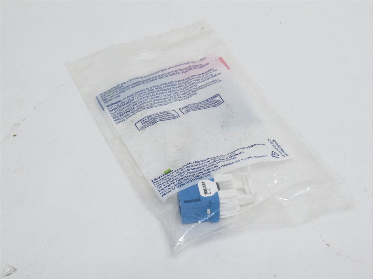 Levitron 61110-RL6; eXtreme Cat 6 QuickPort Jack; Blue