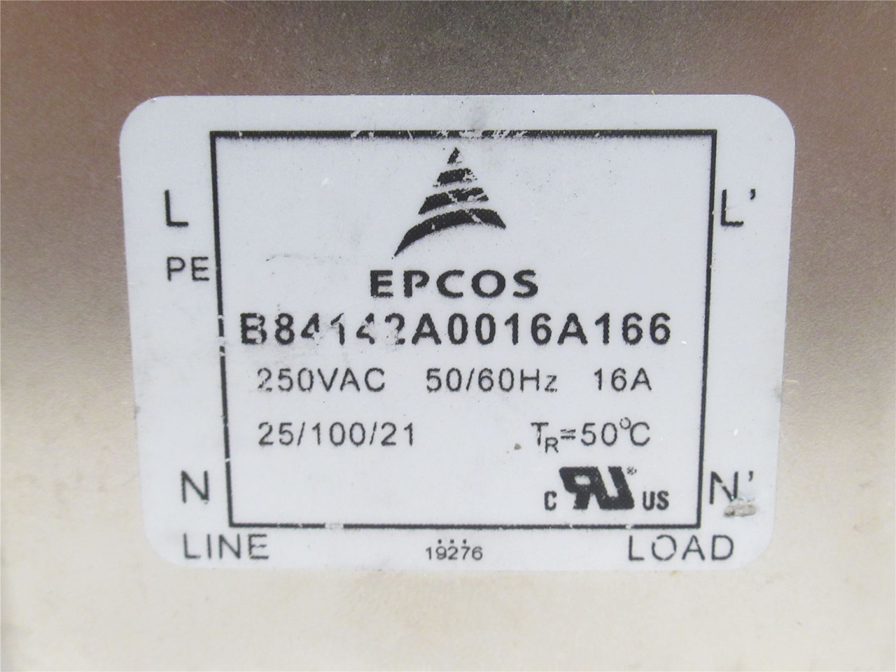 Epcos B84142A0016A166; EMI/EMC Line Filter; 1PH; 16A; 250VAC
