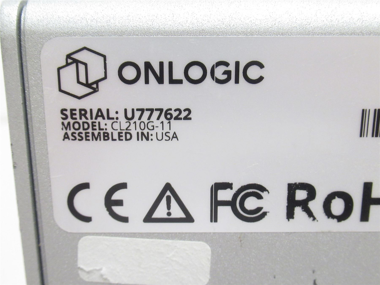 Onlogic CL210G-11; Ultra Small Quad Core Fanless Computer; 12VDC