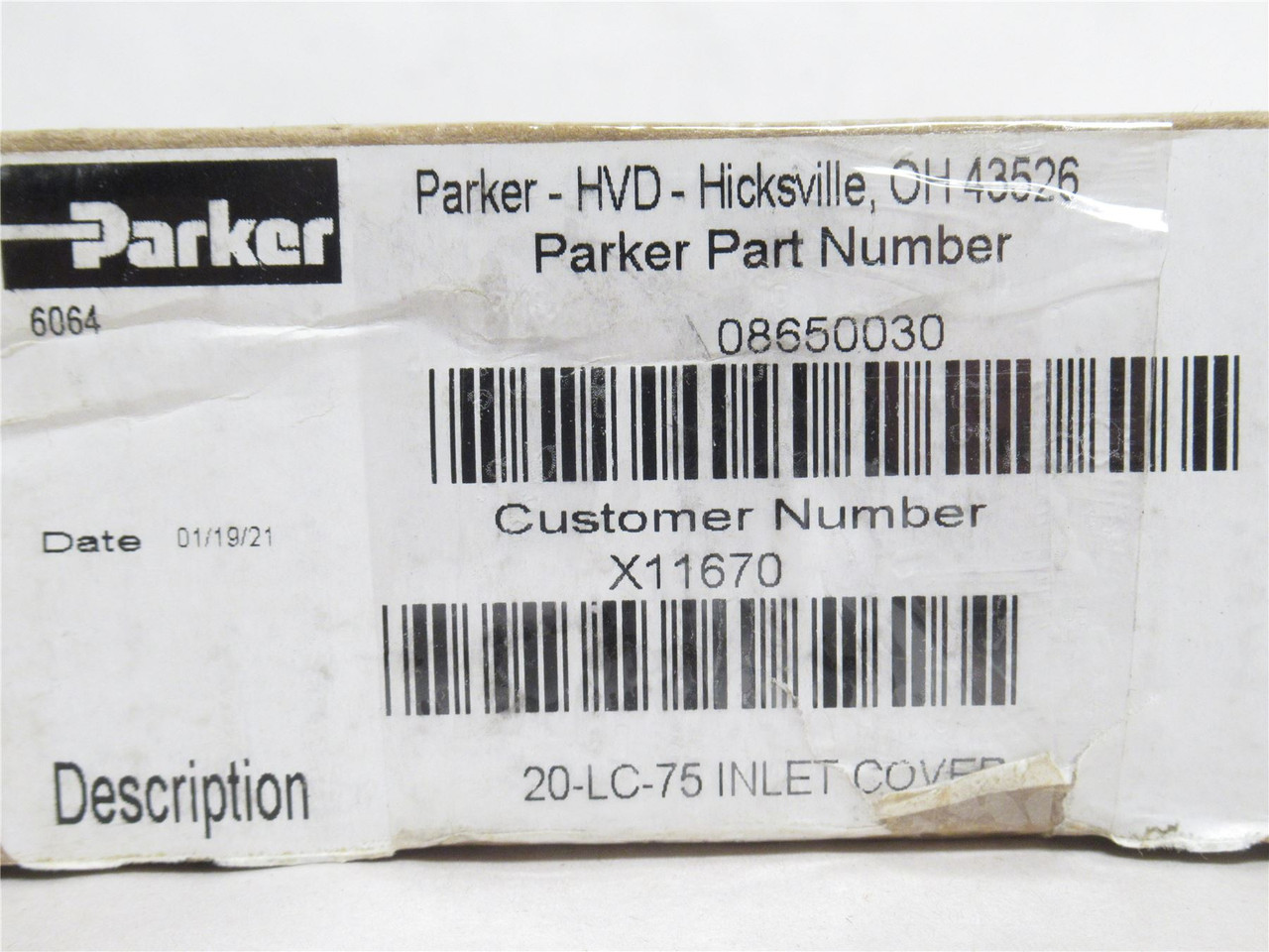 Parker 8650030; Inline Ported Valve Body; 682 20-LC-75