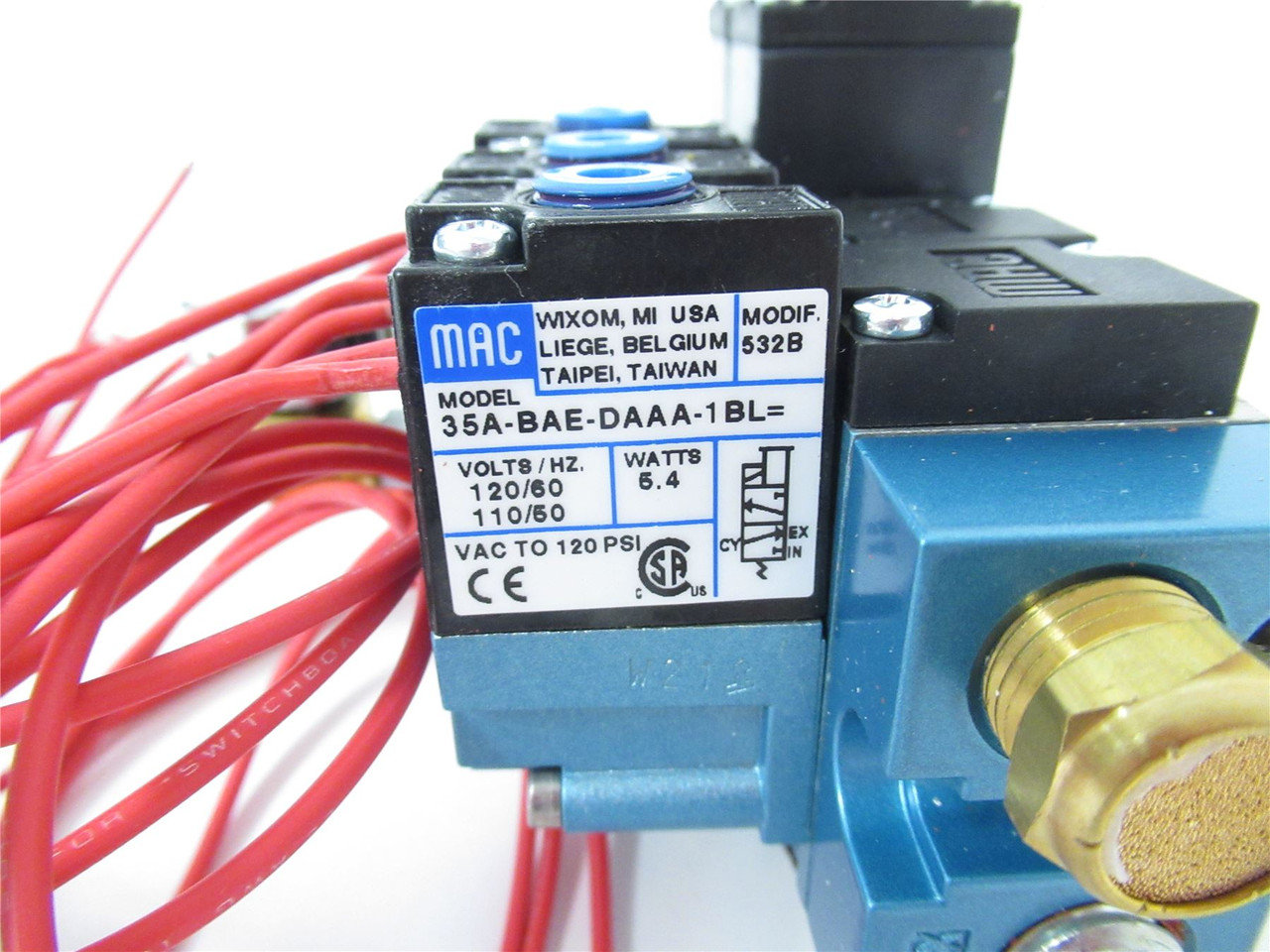MAC 35A-BAE-DAA-1BL; Solenoid Valve1/8" 110-120 VAC