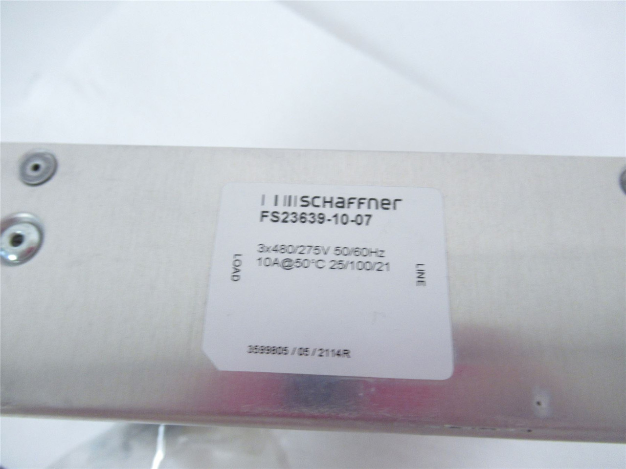 Schaffner FS23639-10-07; EMC Line Filter 10amp 480VAC 3phace