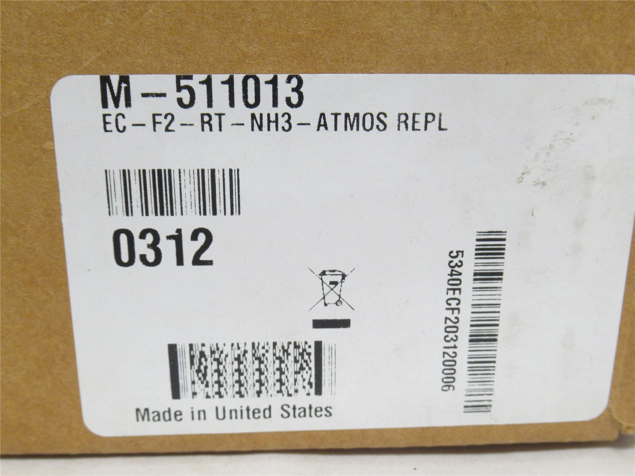 Honeywell EC-F2-NH3; Manning Replacement Ammonia Sensor Cell