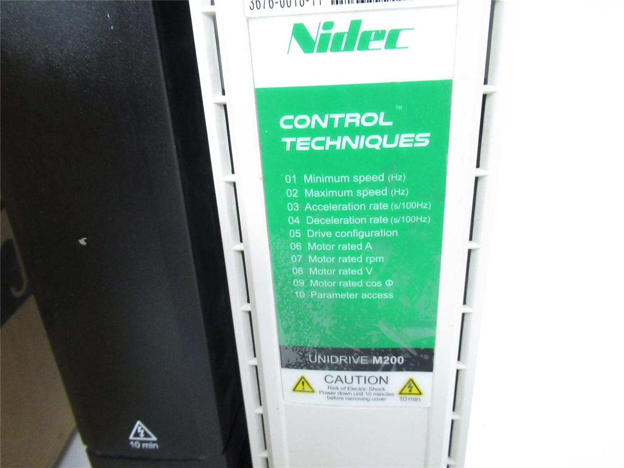 Nidec M200-05400270A10101AB100; AC Drive 20HP IN-480V 29A 3ph