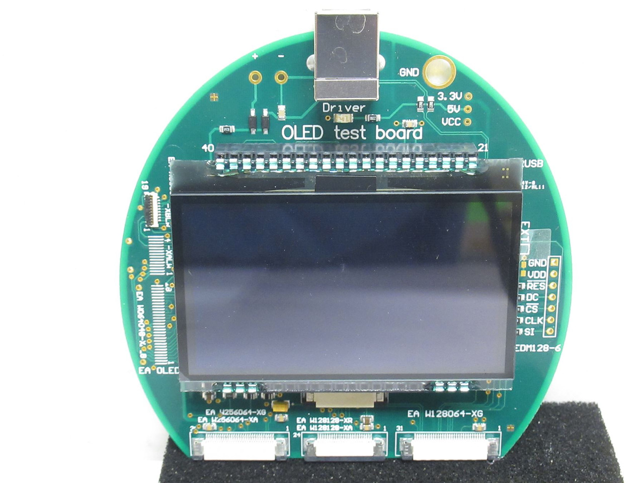 EA OLEDM128-6; OLED Test Board Assembly