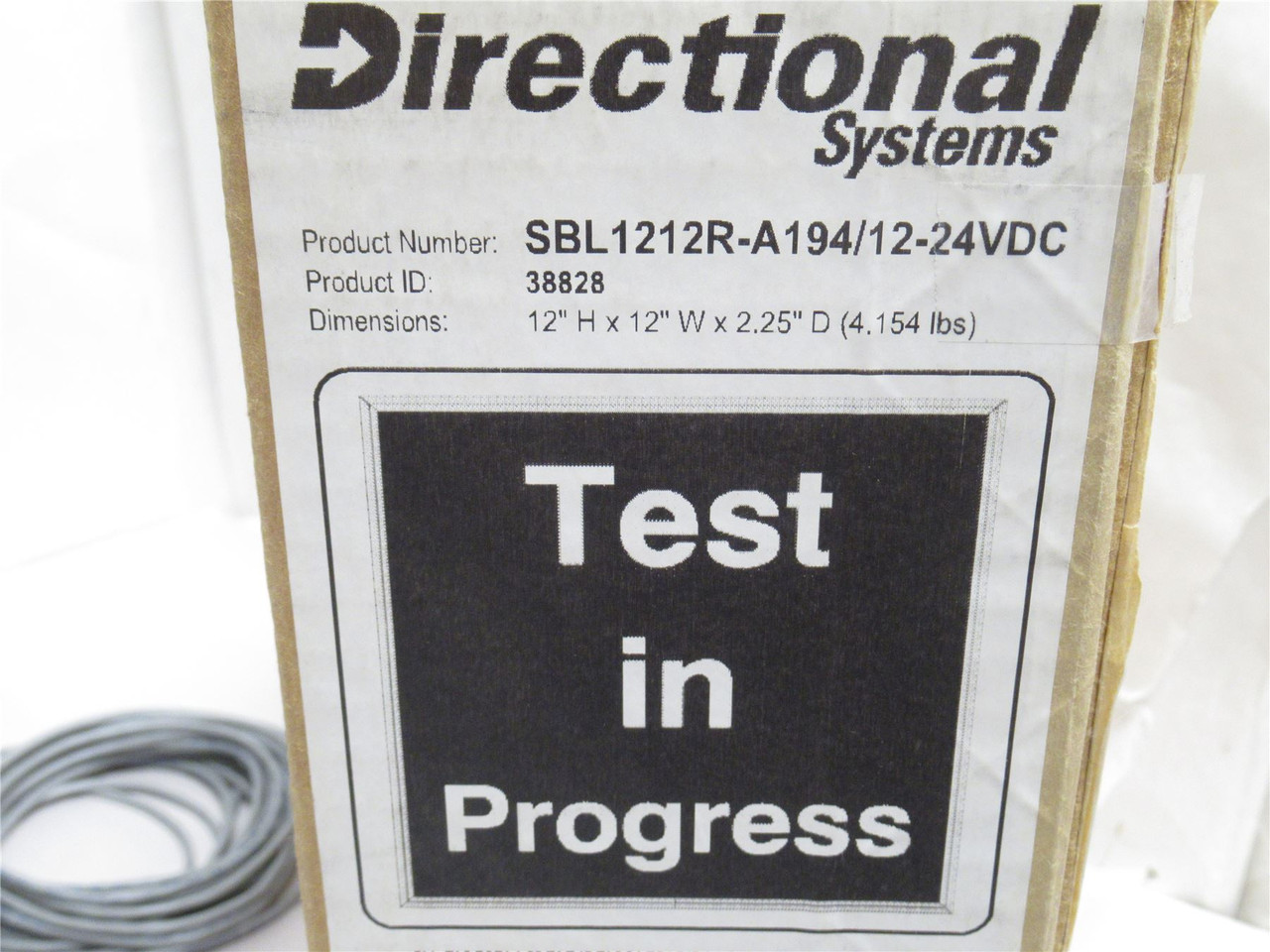 Directional Systems SBL1212R-A194; LED Sign; Test In Progress