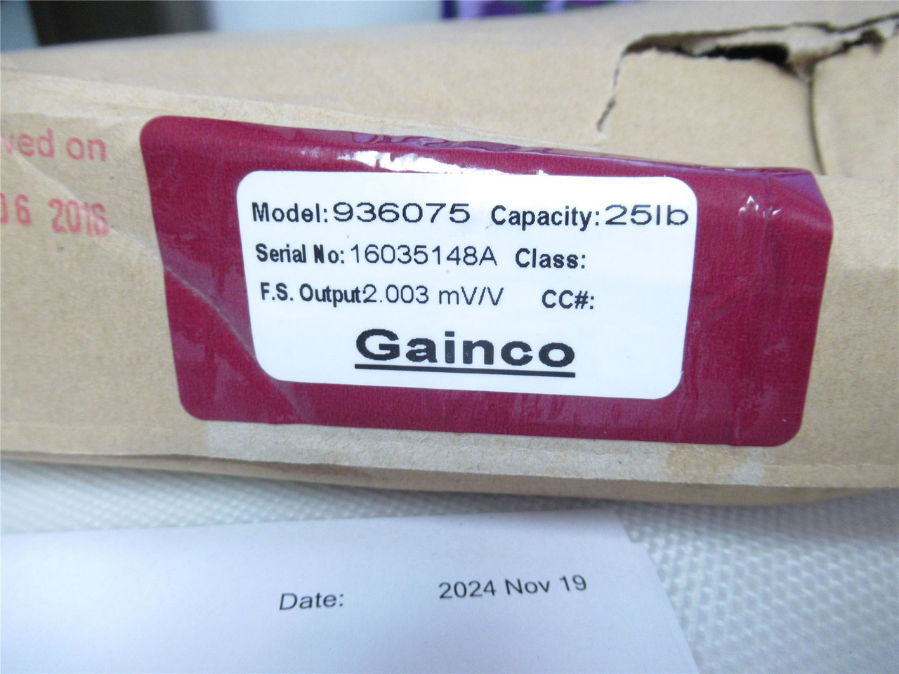 Gainco TP51-25; Load Cell 25 Lbs