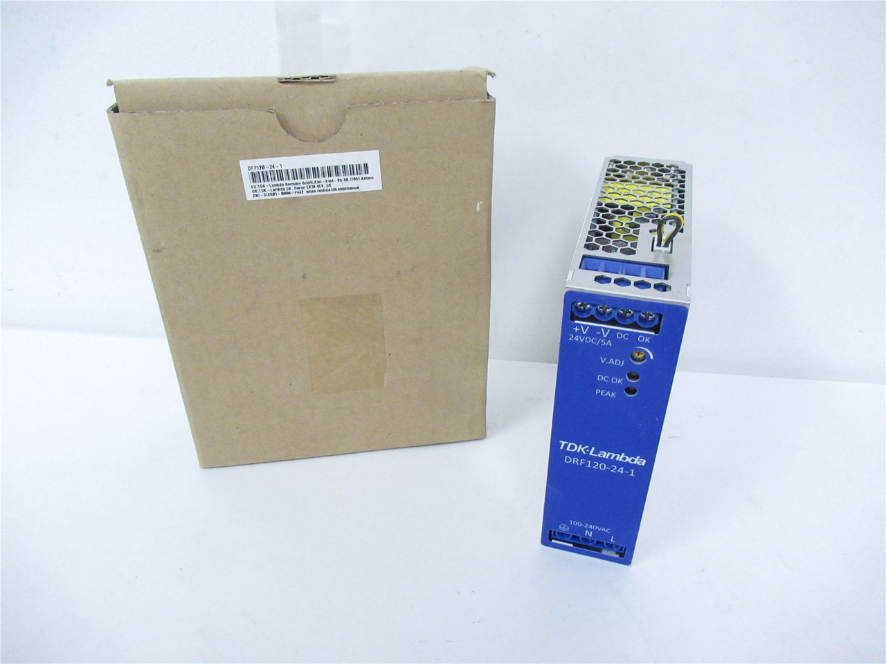 TDK  Lambda DRF120-24-1; Power Supply IN-120VAC; OUT-24VDC