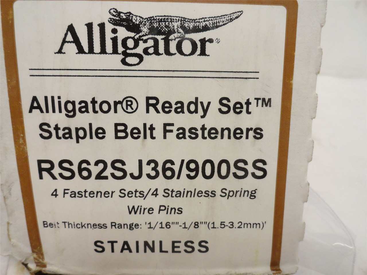 Flexco RS62SJ36/900SS; Alligator Ready Set Belt Staple 36"W