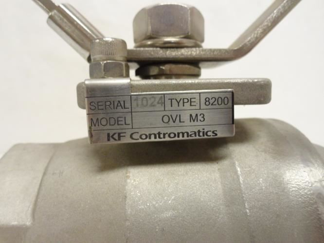 KM Contromatics KF8200OVLM3J; Inline Ball Valve; SS; 1-1/2"NPT