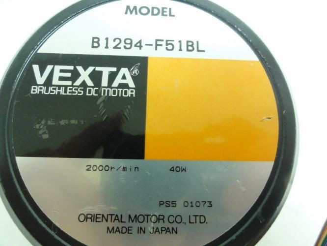 Vexta B1294-F51BL; Brushless DC Motor; 2000r/min; 40Watt