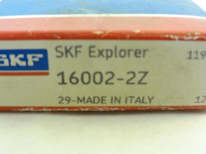 SKF 16002-2Z; Ball Bearing; 15mm ID; 32mm OD; 8mm Width