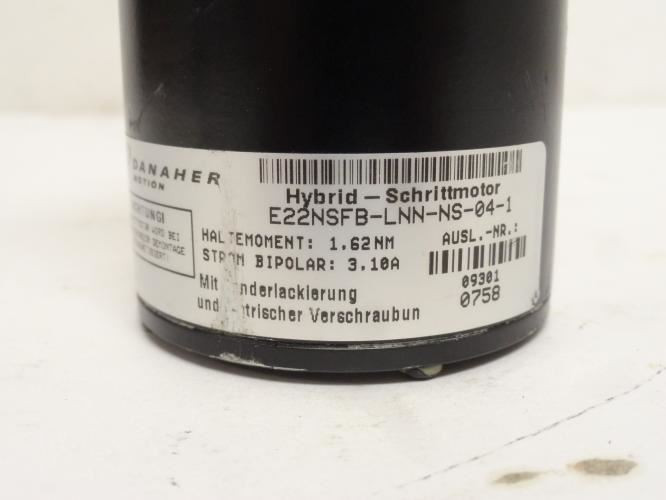 Danaher E22NSFB-LNN-NS-04-1; Stepper Motor 3.1A; 1.62NM