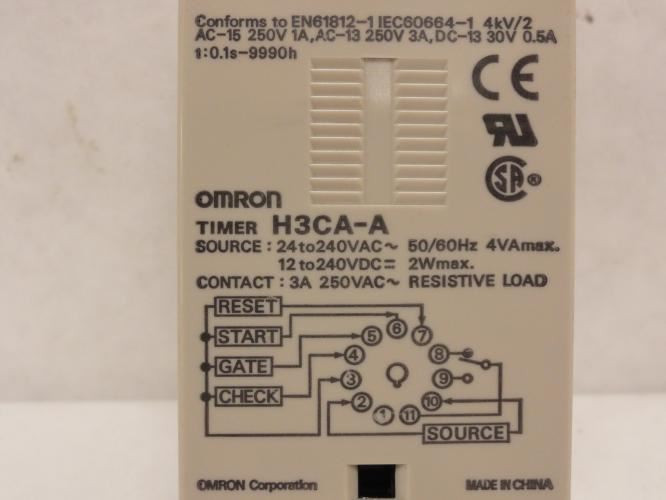 Omron H3CA-A; Timer Relay; Solid State; 24~240VAC/DC; 3A; SPDT