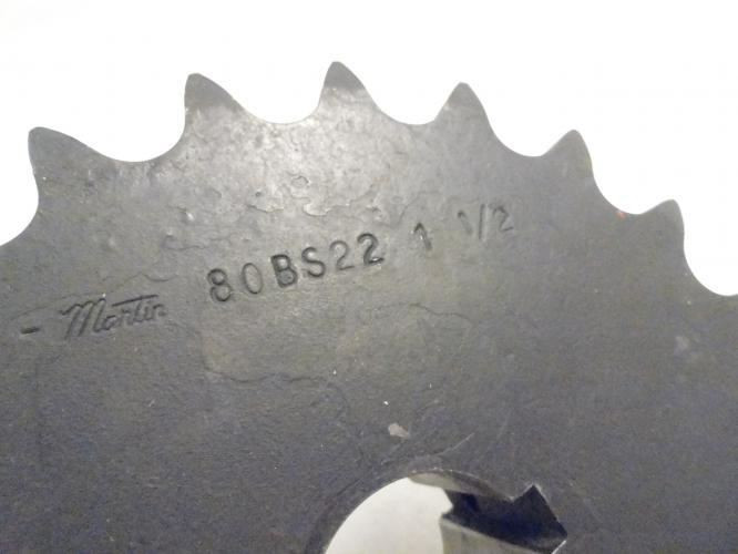 Martin 80BS22-1-1/2; Sprocket; # 80; 22T 1-1/2"ID