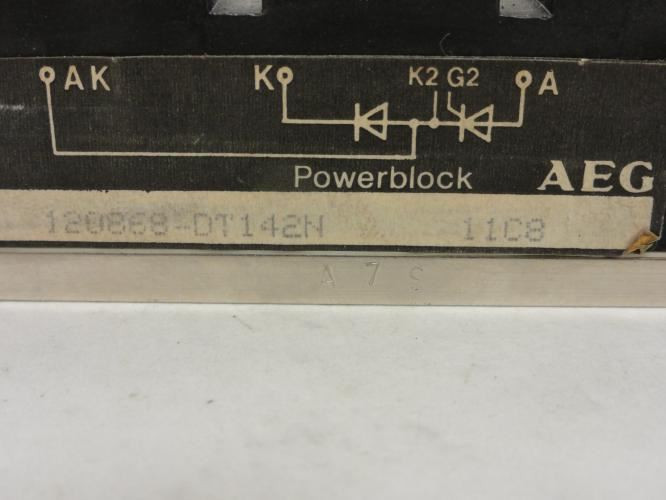 AEG 120868-DT142N; Powerblock Rectifier Bridge (No Top Lugs)
