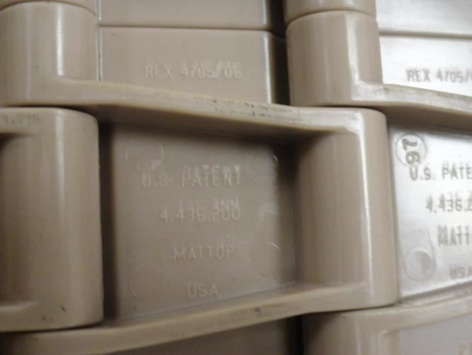 Rexnord LF4705/06 29-1/8" W ; Mattop Chain 58.5" L x 29-1/8" W