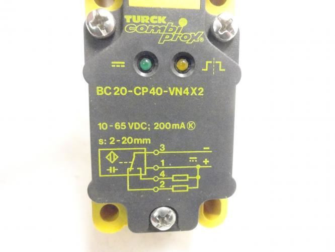 Turck BC20-CP40-VN4X2; Capacitive Sensor; 10-65VDC 200mA