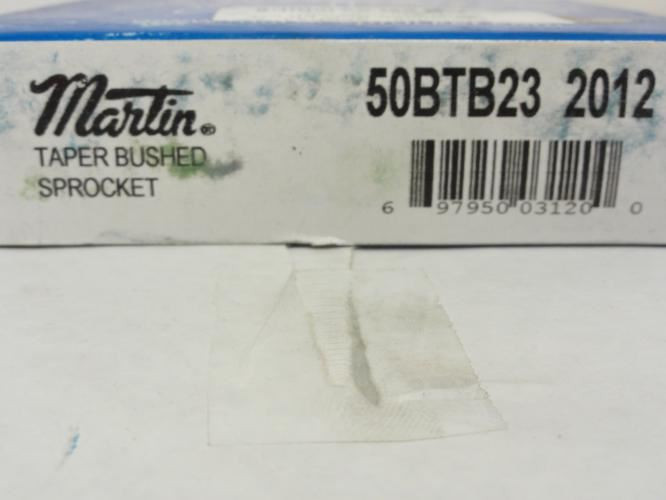 Martin 50BTB23-2012; Bushed Sprocket # 50; 23Teeth