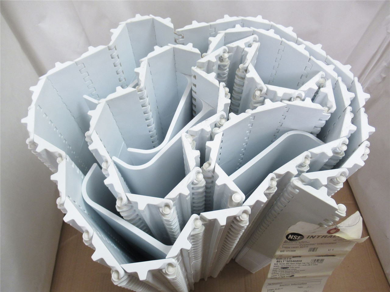 Intralox 52546859; Flighted Conveyor Series 800; 23.9"W x 10.9'L