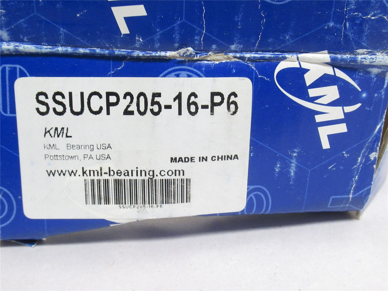 KML SSUCP205-16-P6; Pillow Block Bearing; SS; 1"ID; 2-Bolt