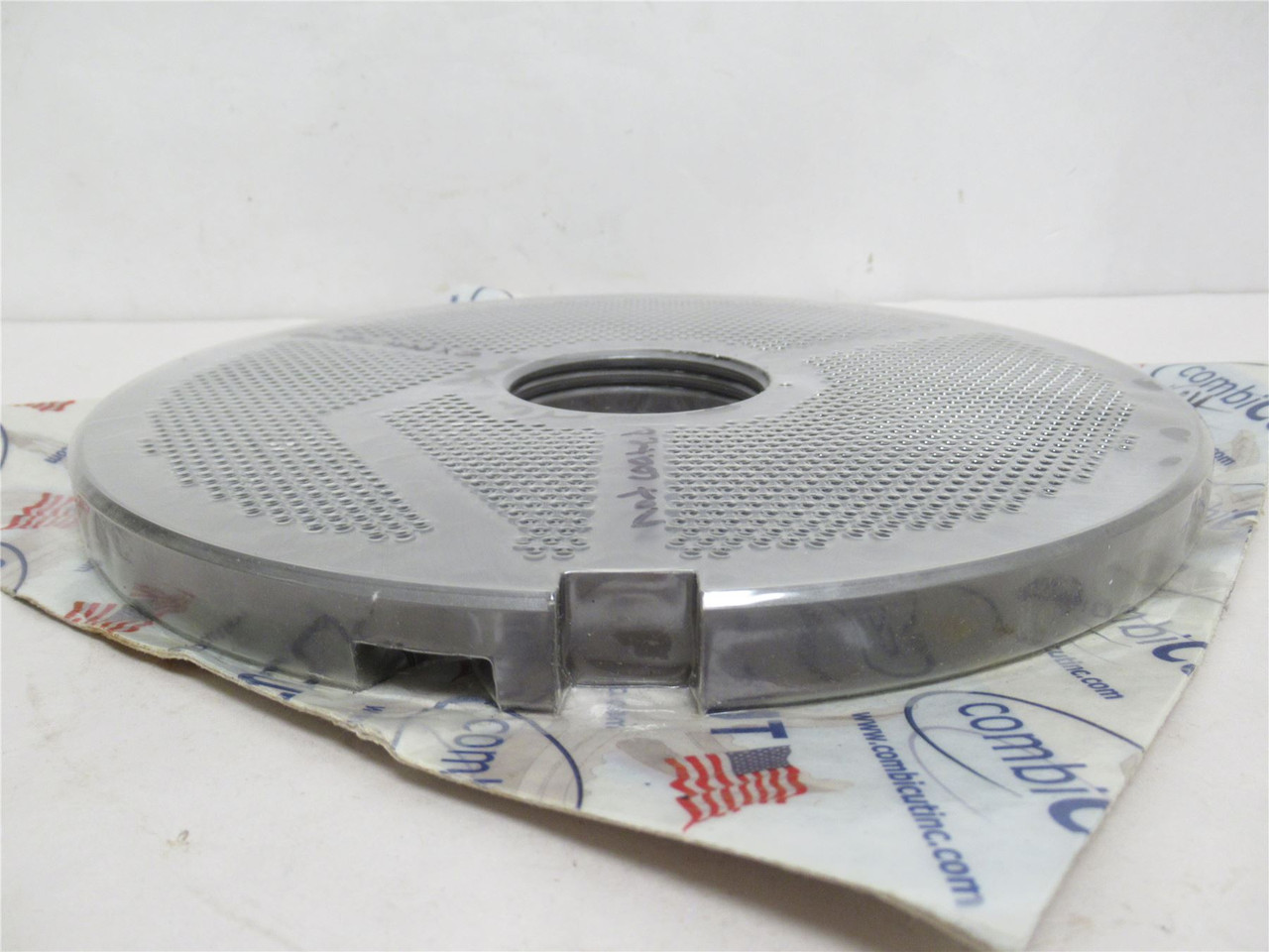 Combicut CBS250612.8STC; Grinder Plate W/Bone Groove 9-3/4"OD